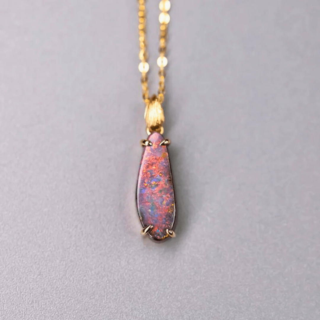 OpalKette - Singular Treasures of the Boulder - Stück 11/27 - FAERELLI