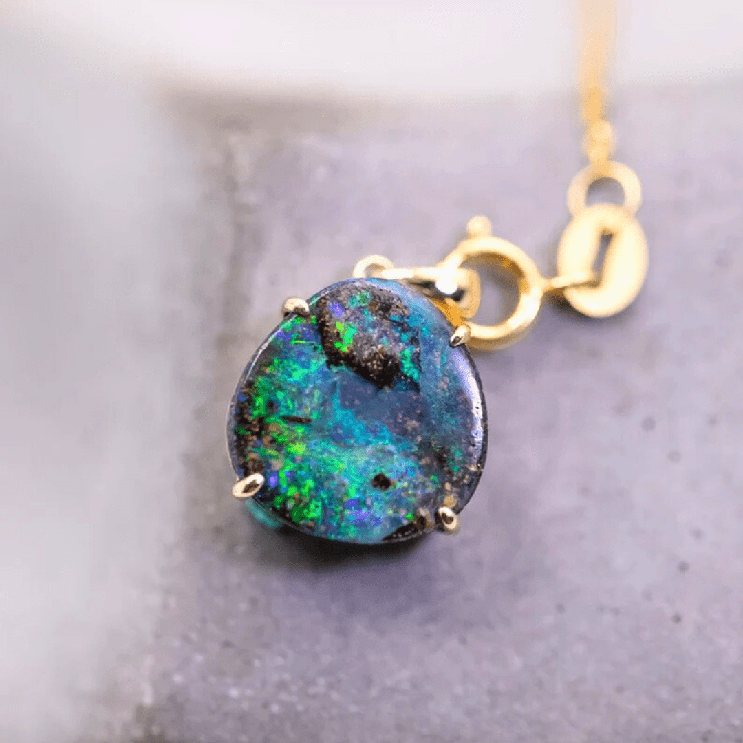 OpalKette - Singular Treasures of the Boulder - Stück 24/27 - FAERELLI