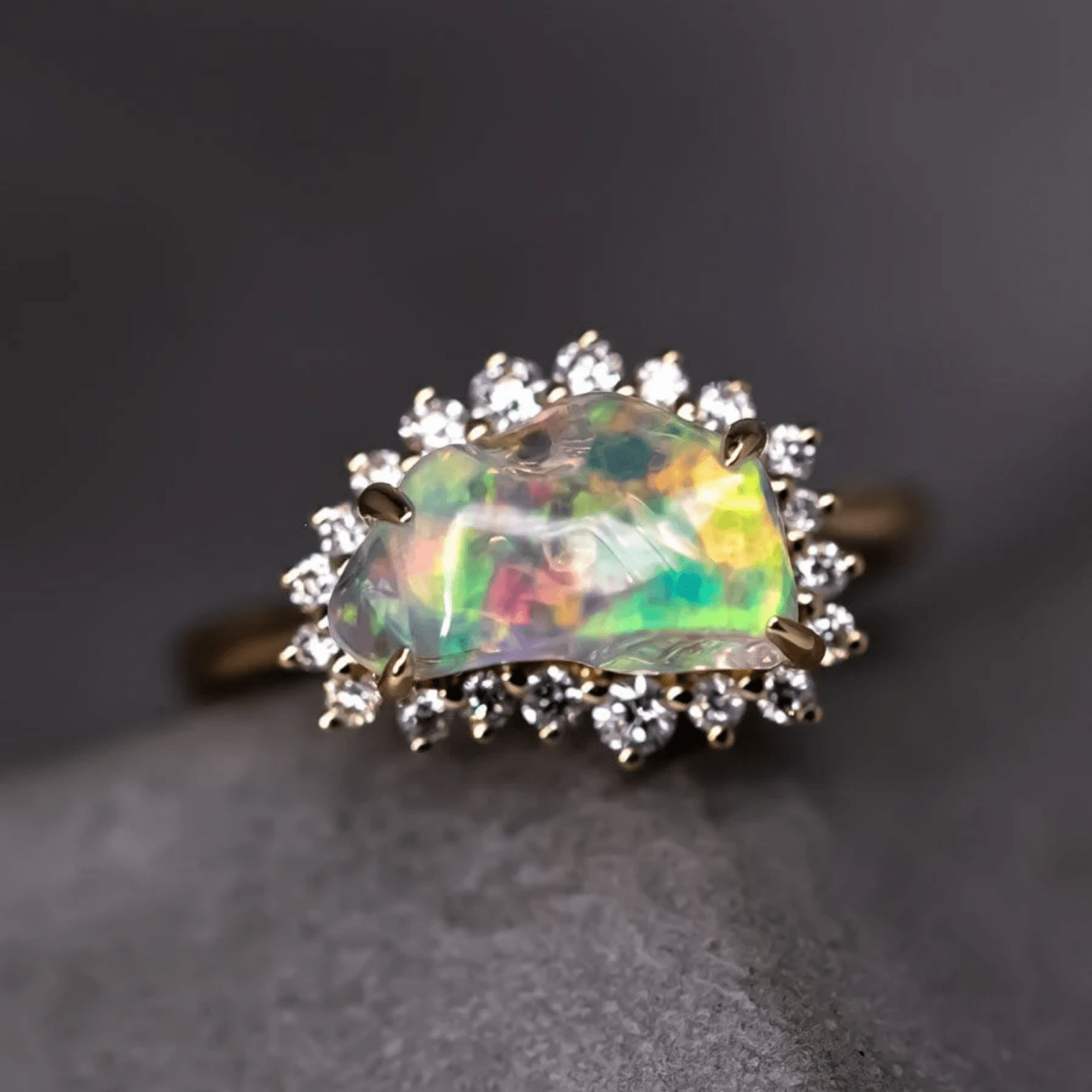 OpalRing - Blazing Sunset - Stück 10/16 - FAERELLI