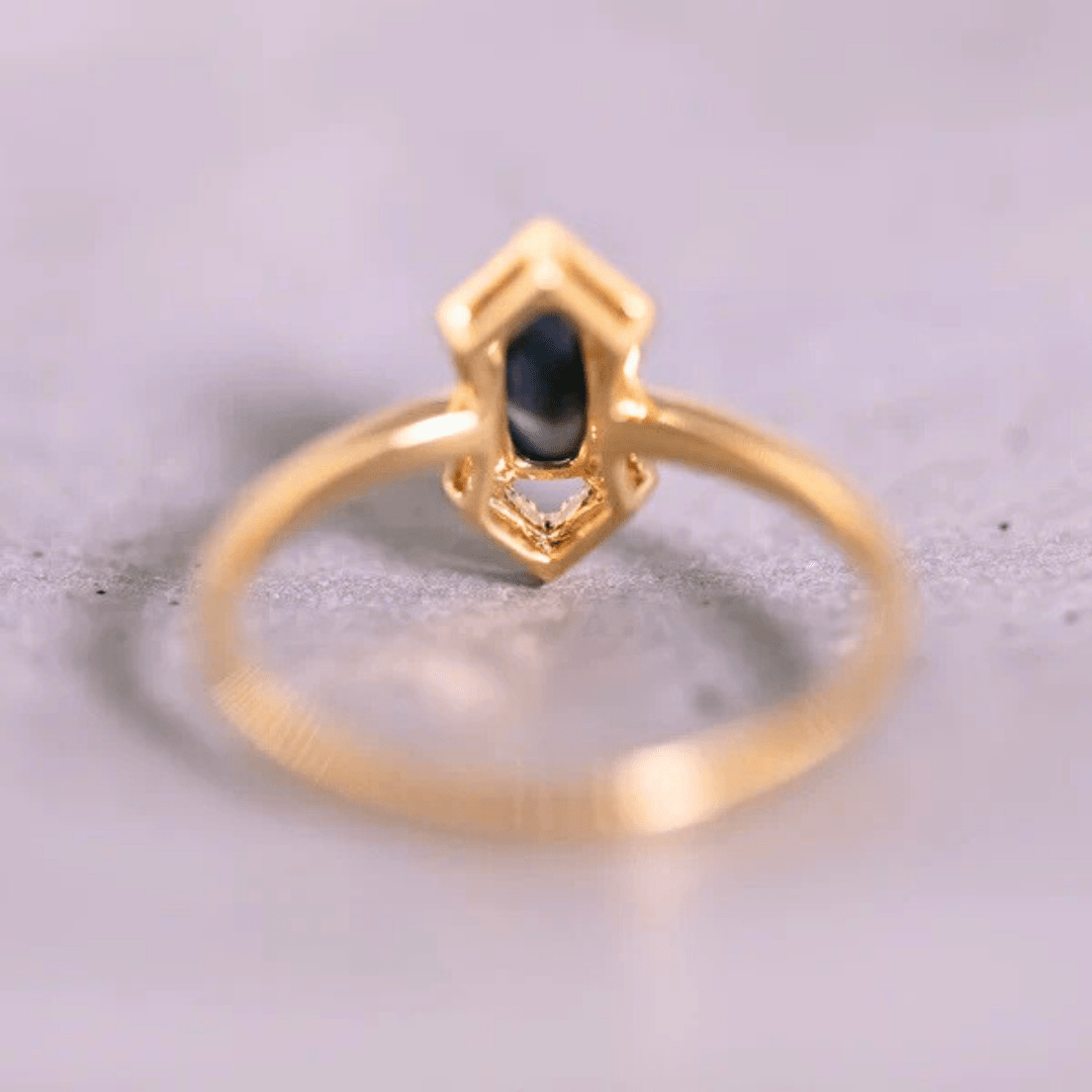 OpalRing - Brilliant Black Opal Flame - Stück 11/15 - FAERELLI