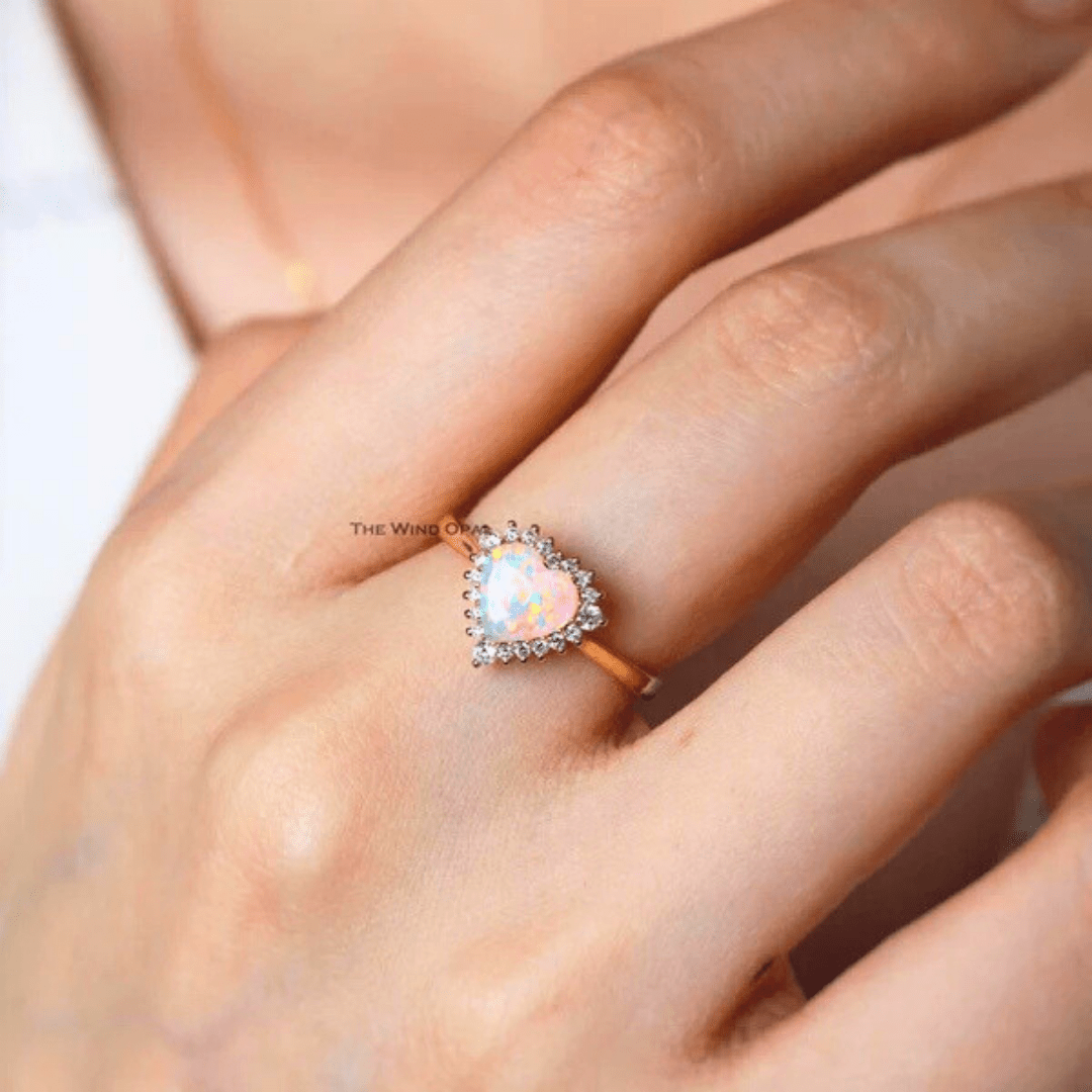 OpalRing - Brilliant Black Opal Flame - Stück 12/15 - FAERELLI