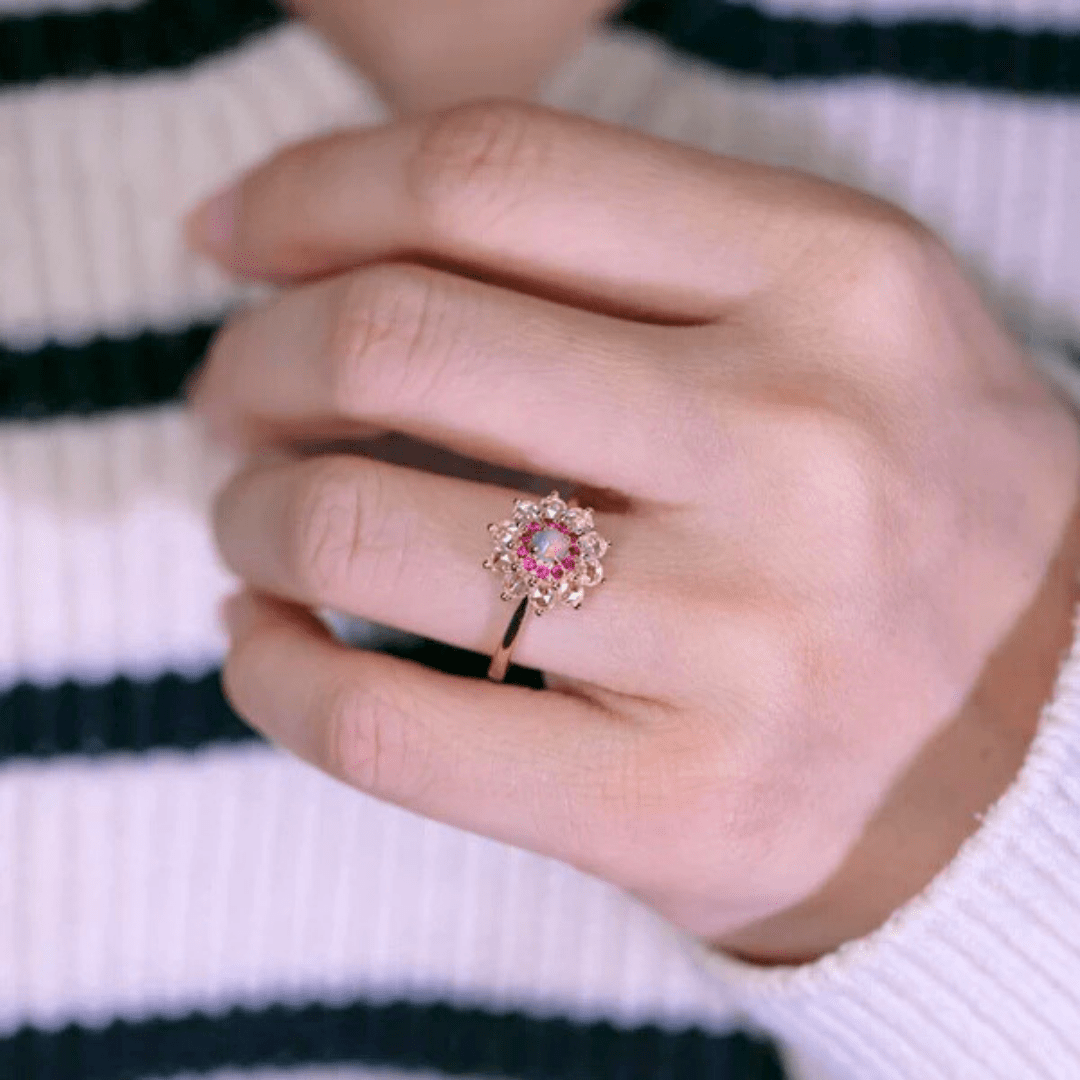 OpalRing - Floralisque - Stück 2/13 - FAERELLI