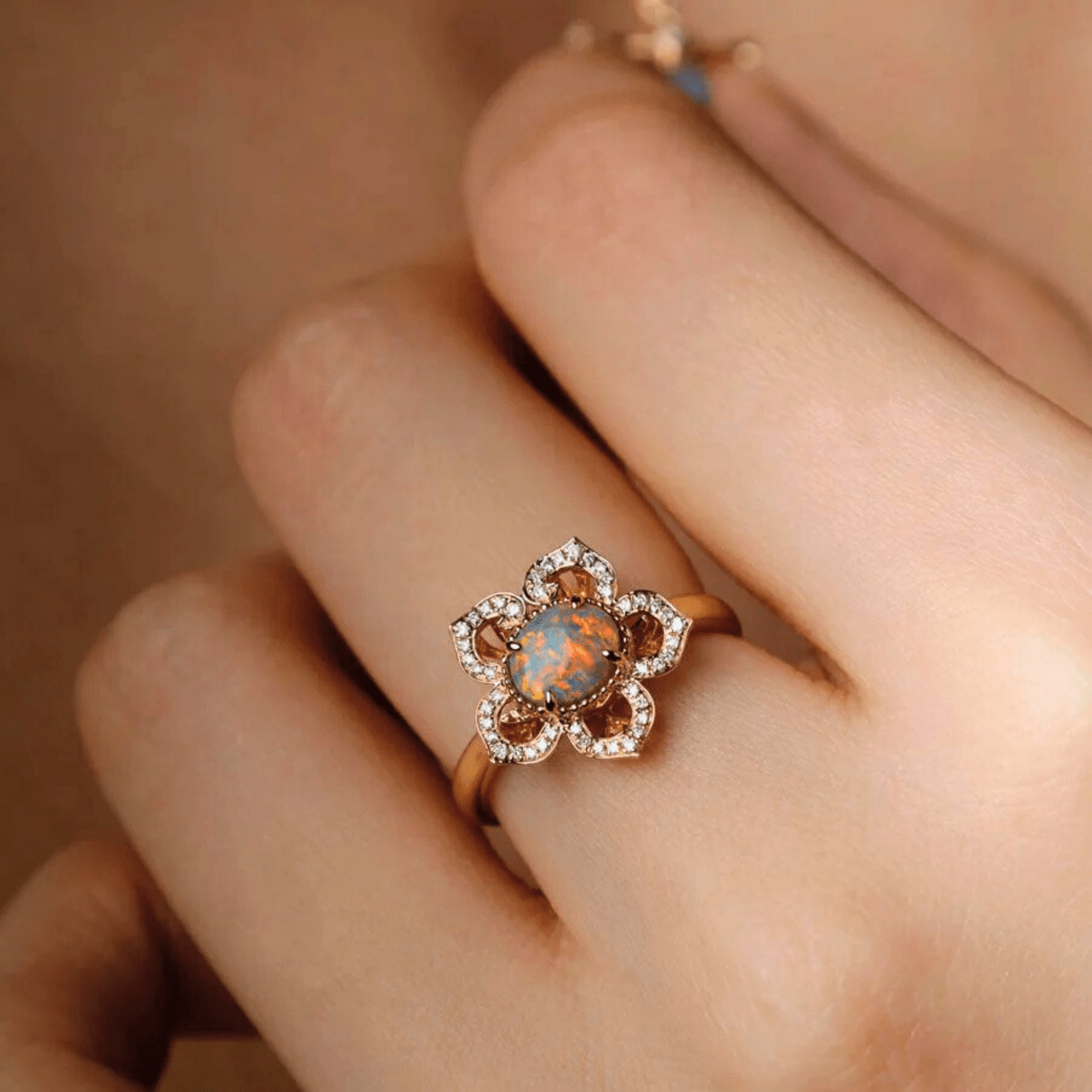 OpalRing - Floralisque - Stück 3/7 - FAERELLI