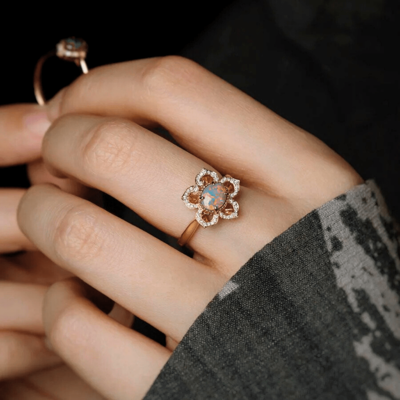 OpalRing - Floralisque - Stück 3/7 - FAERELLI
