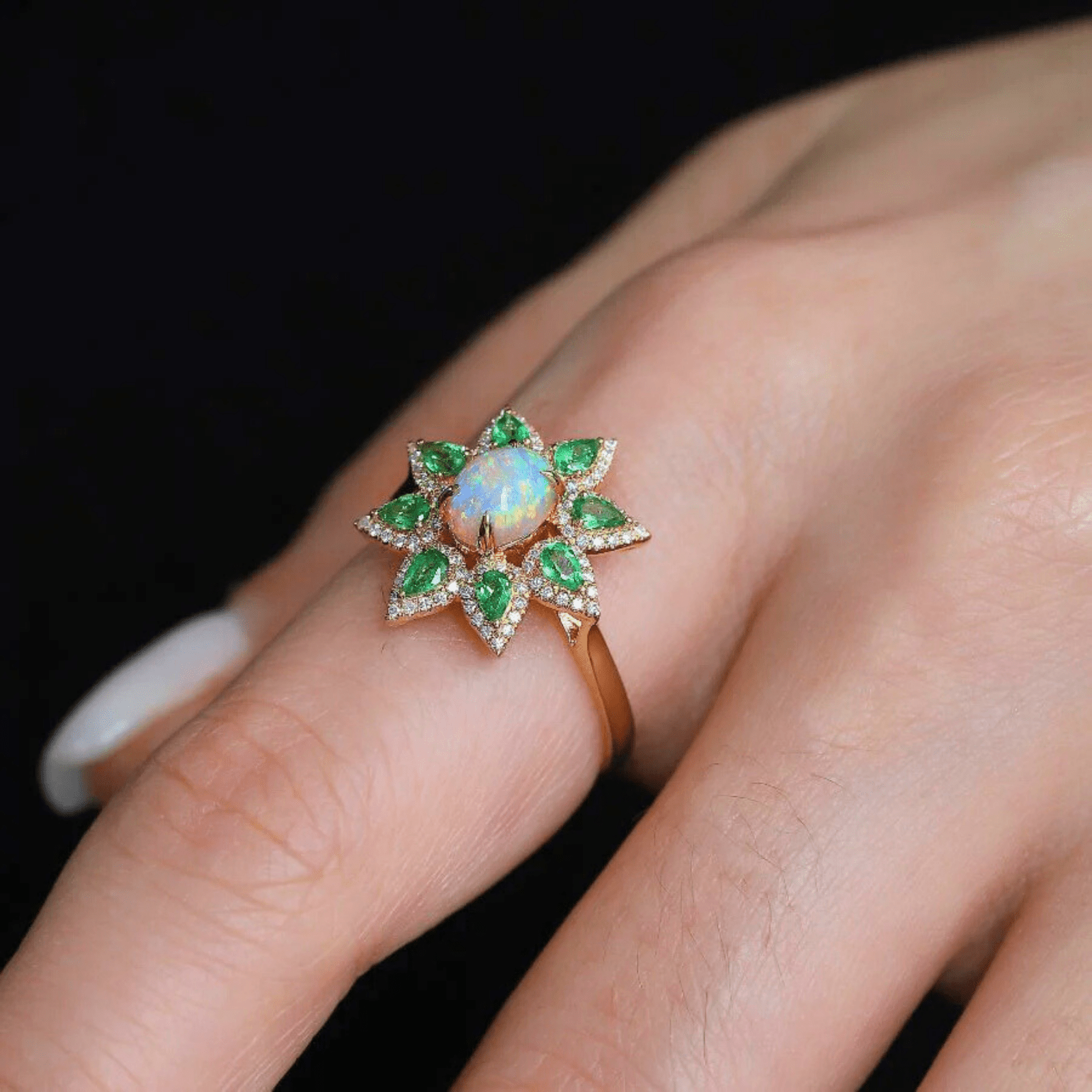 OpalRing - Floralisque - Stück 4/7 - FAERELLI