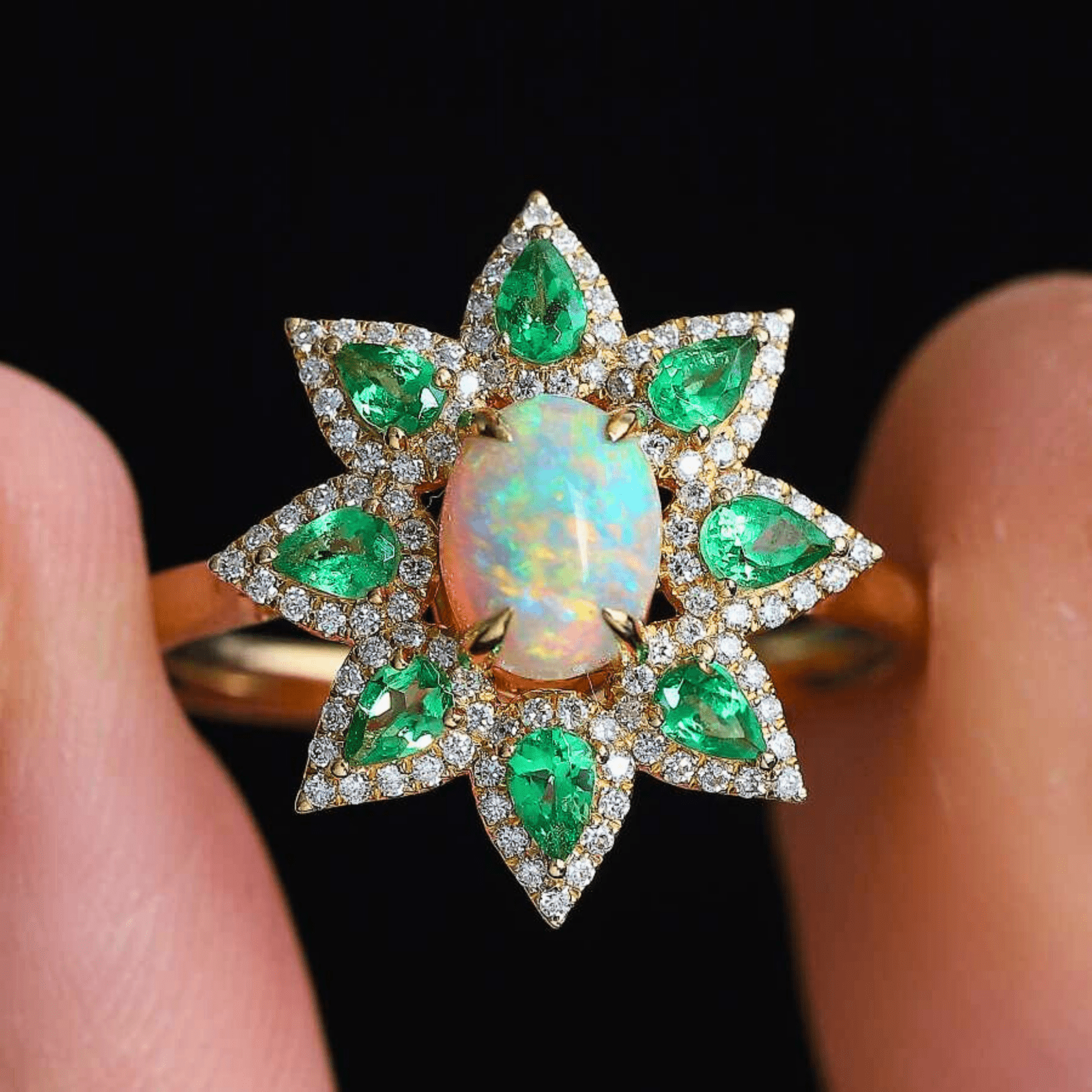 OpalRing - Floralisque - Stück 4/7 - FAERELLI