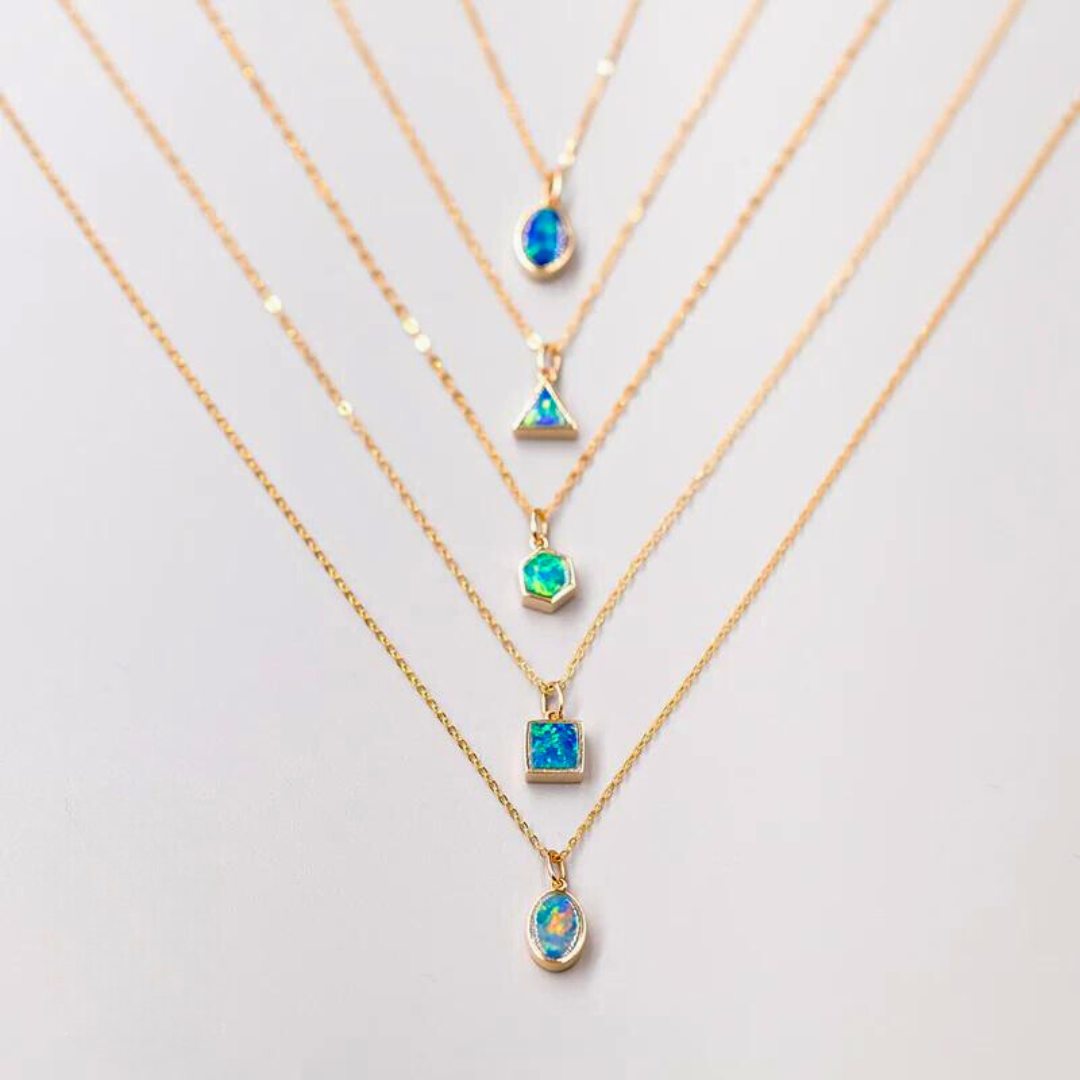 "Forma d'Oro" Opal 14K