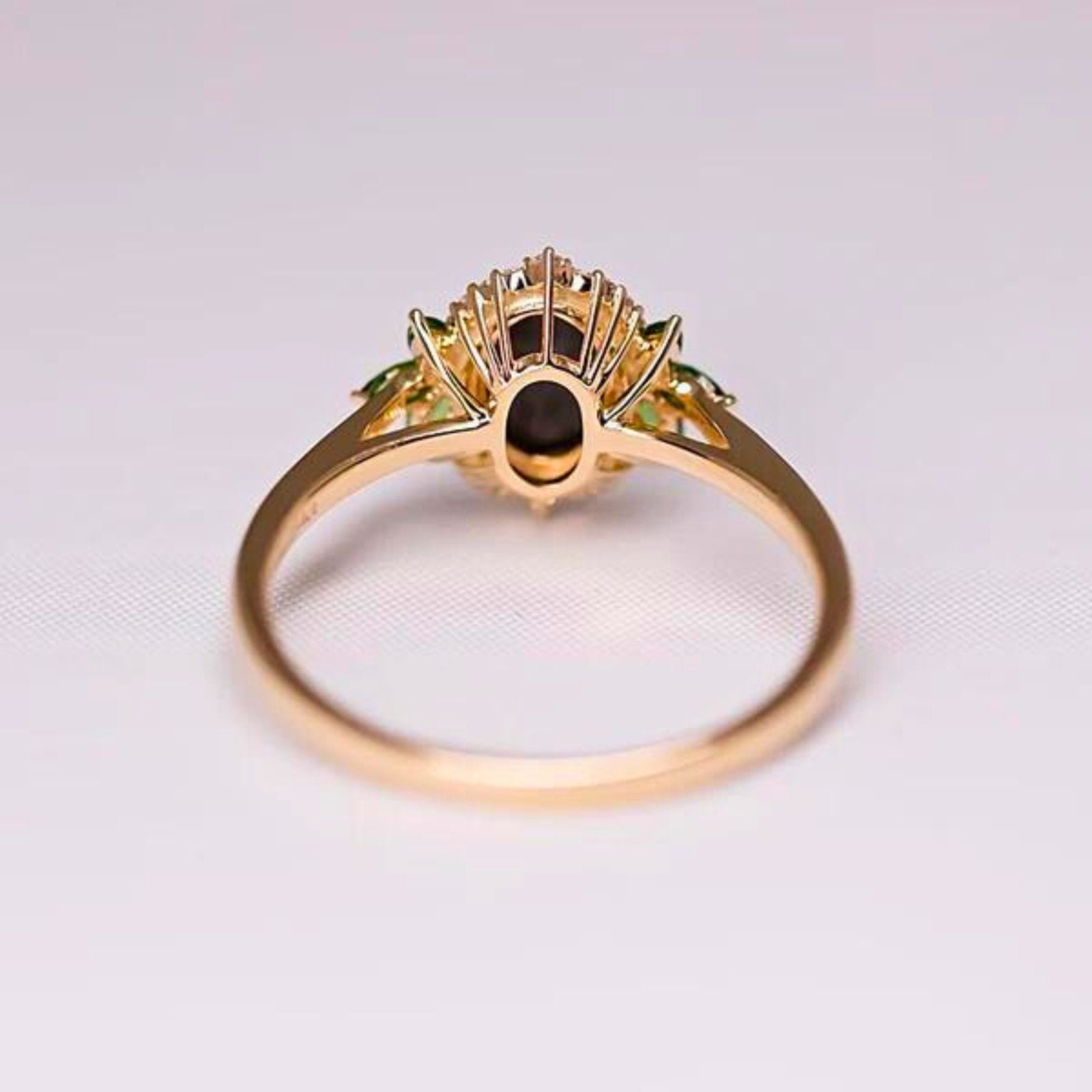 OpalRing - Brilliant Black Opal Flame - FAERELLI