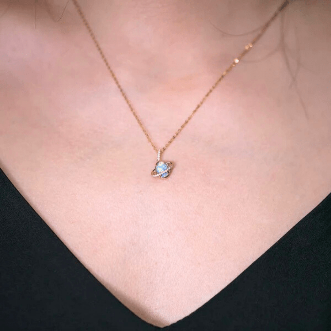 OpalAnhänger - Brilliant Black Opal Flame - Stück 8/15 - FAERELLI