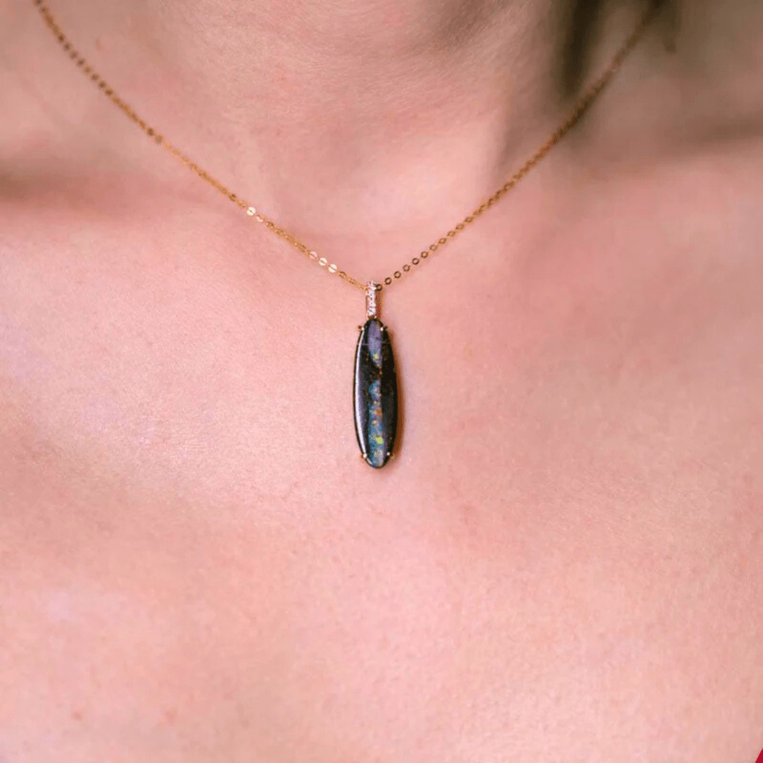 OpalKette - Singular Treasures of the Boulder - Stück 10/27 - FAERELLI