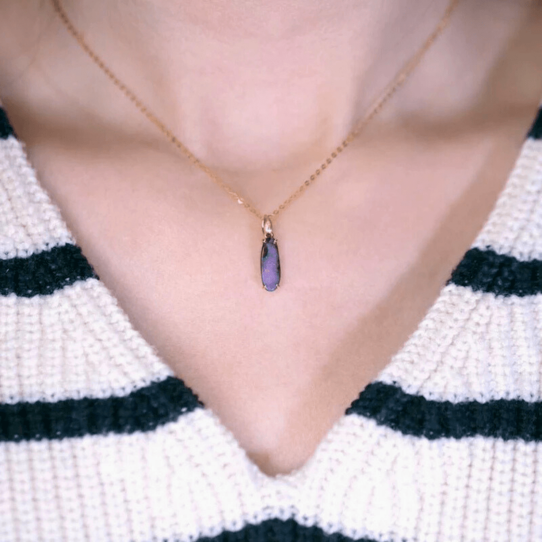 OpalKette - Singular Treasures of the Boulder - Stück 12/27 - FAERELLI