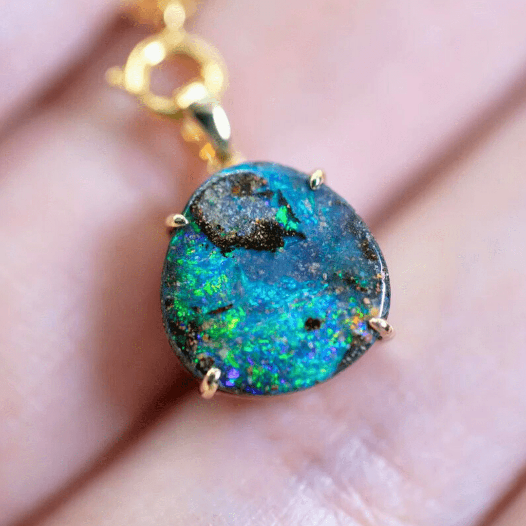 OpalKette - Singular Treasures of the Boulder - Stück 24/27 - FAERELLI
