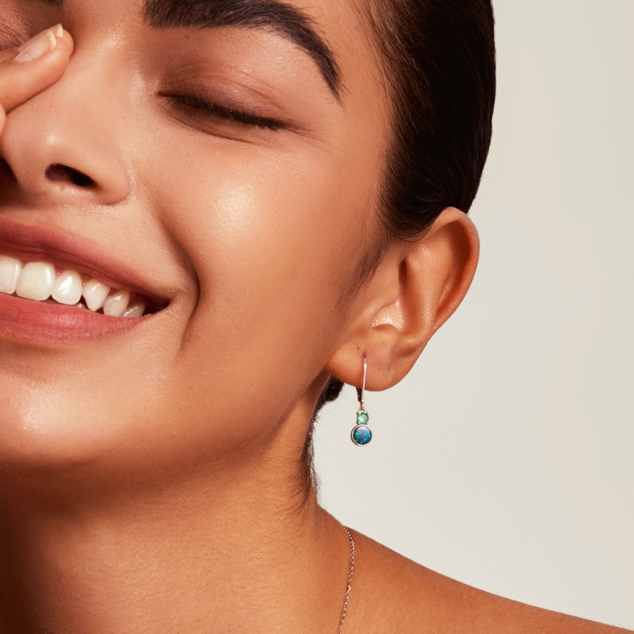 OpalOhrring - Palm Ocean - FAERELLI