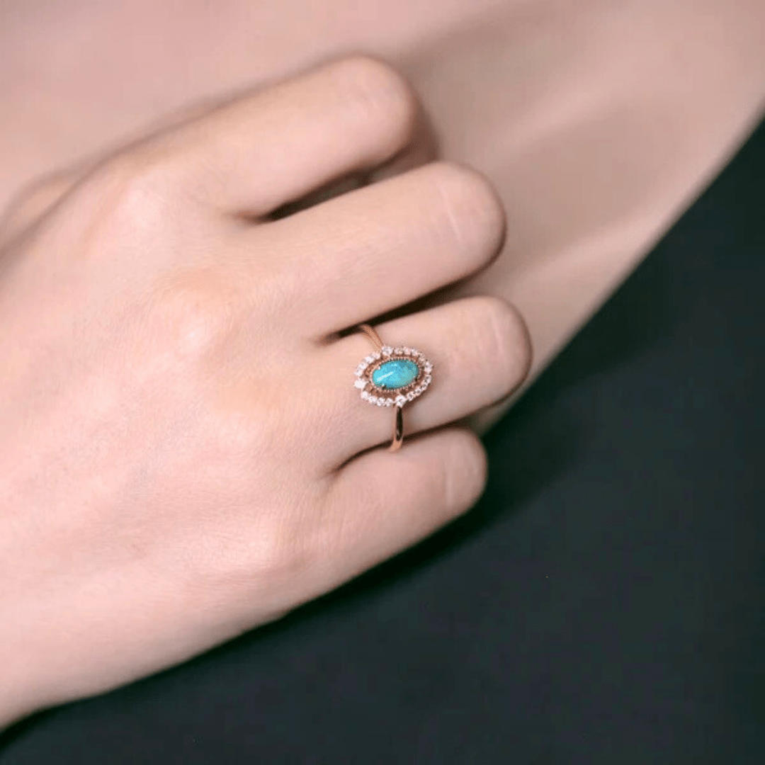 OpalRing - Brilliant Black Opal Flame - Stück 10/15 - FAERELLI