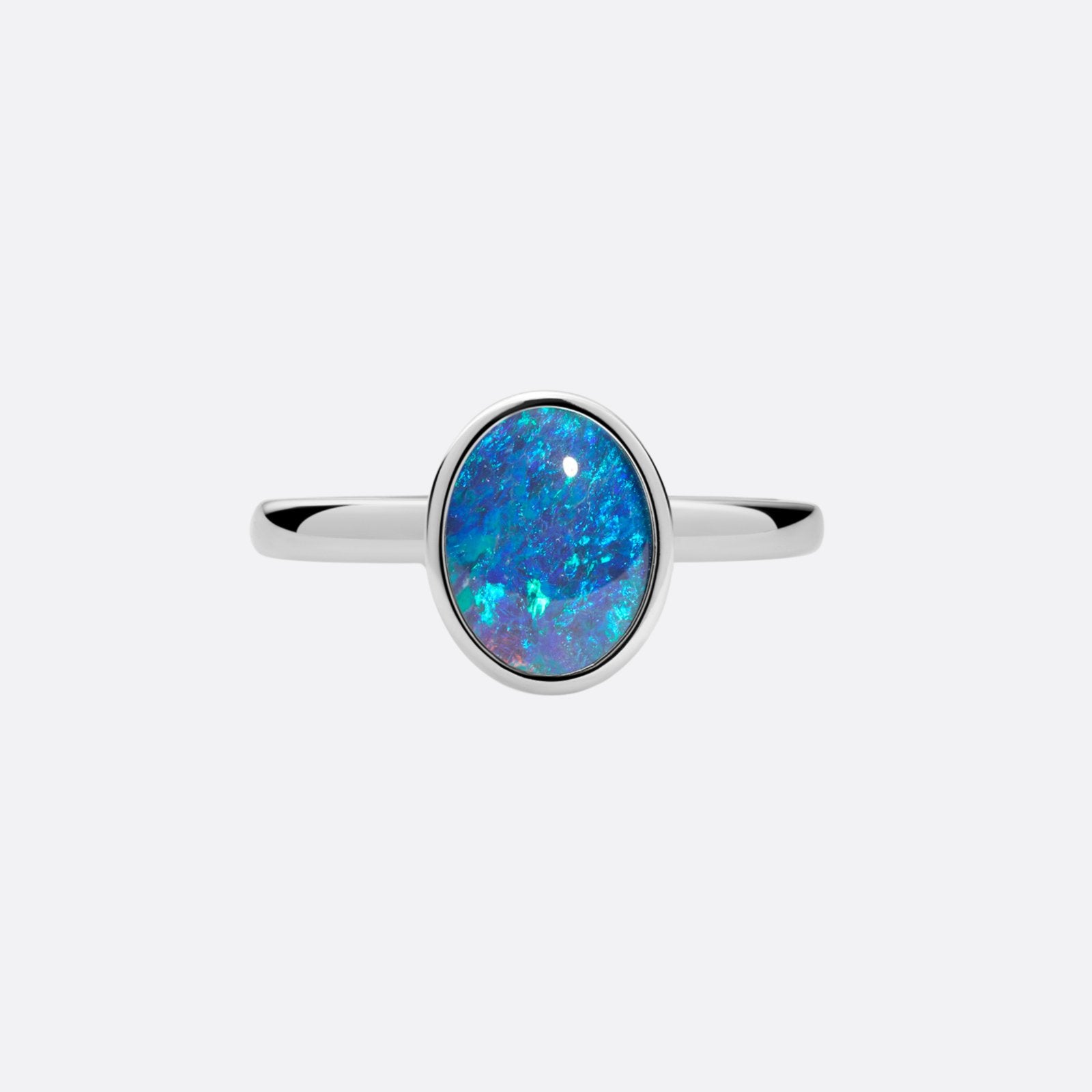 OpalRing - Ellipse of the Black Opal - FAERELLI