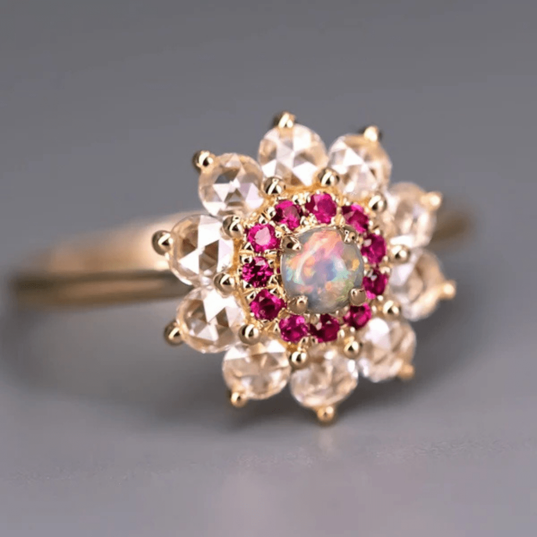 OpalRing - Floralisque - Stück 2/13 - FAERELLI