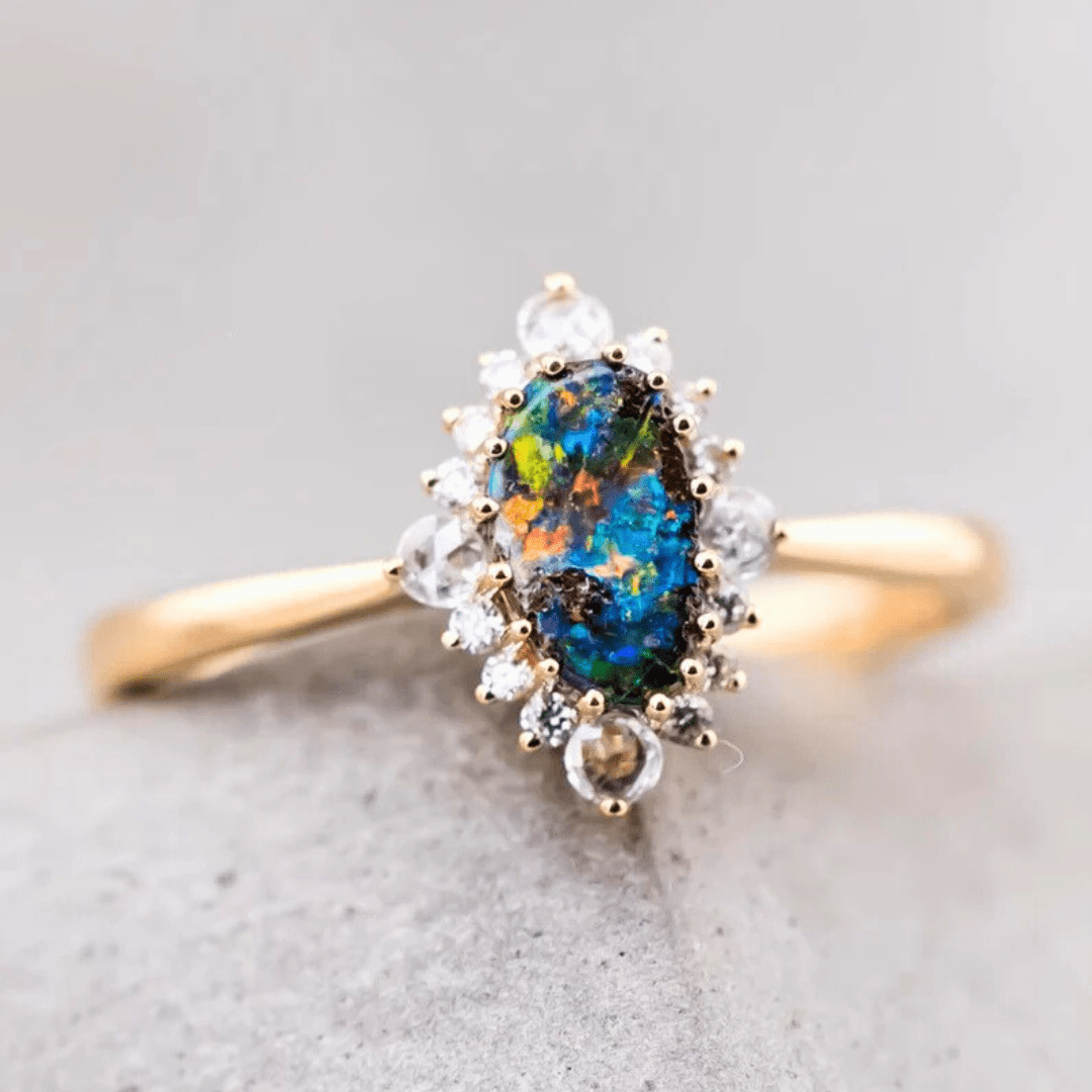 OpalRing - Singular Treasures of the Boulder - Stück 13/27 - FAERELLI