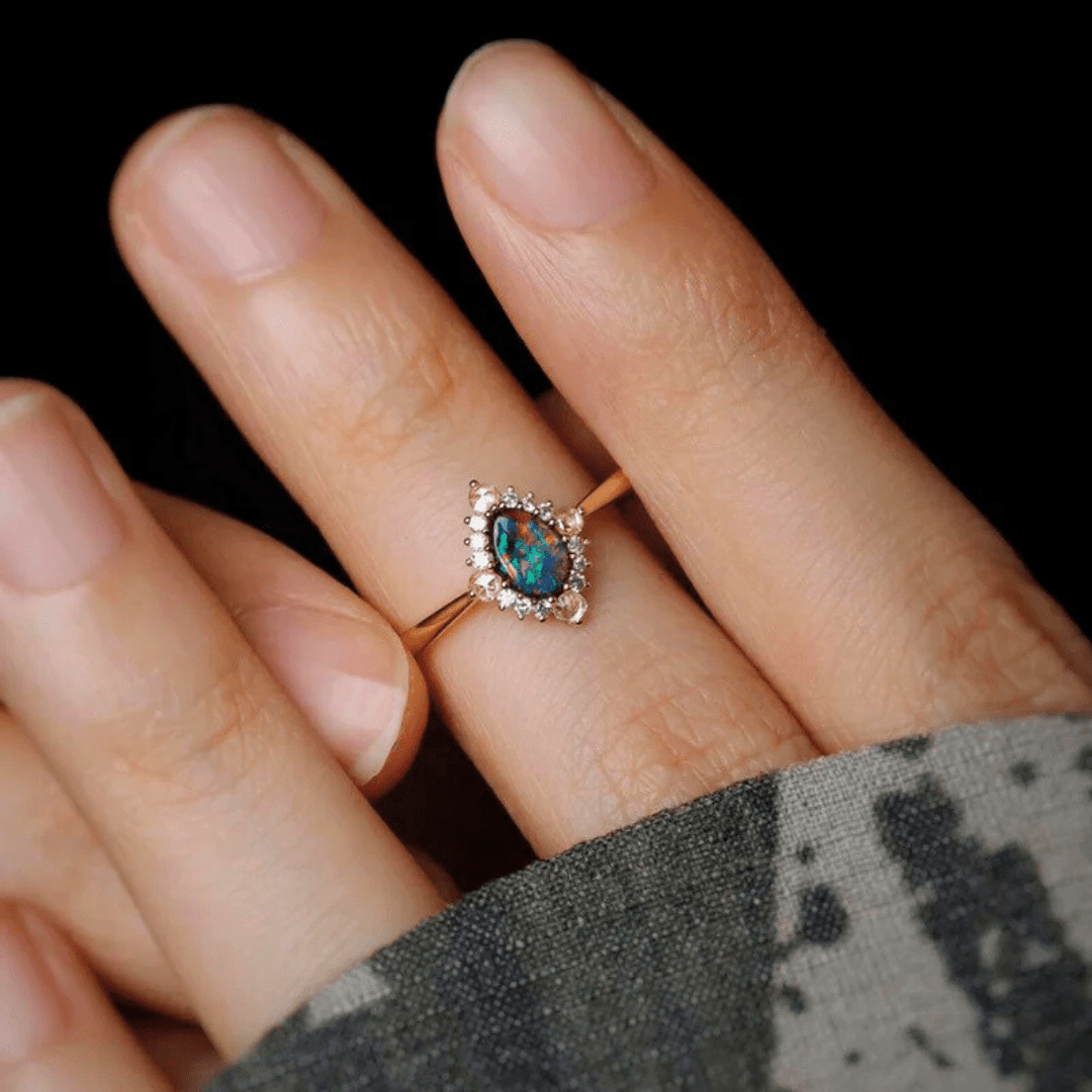 OpalRing - Singular Treasures of the Boulder - Stück 13/27 - FAERELLI