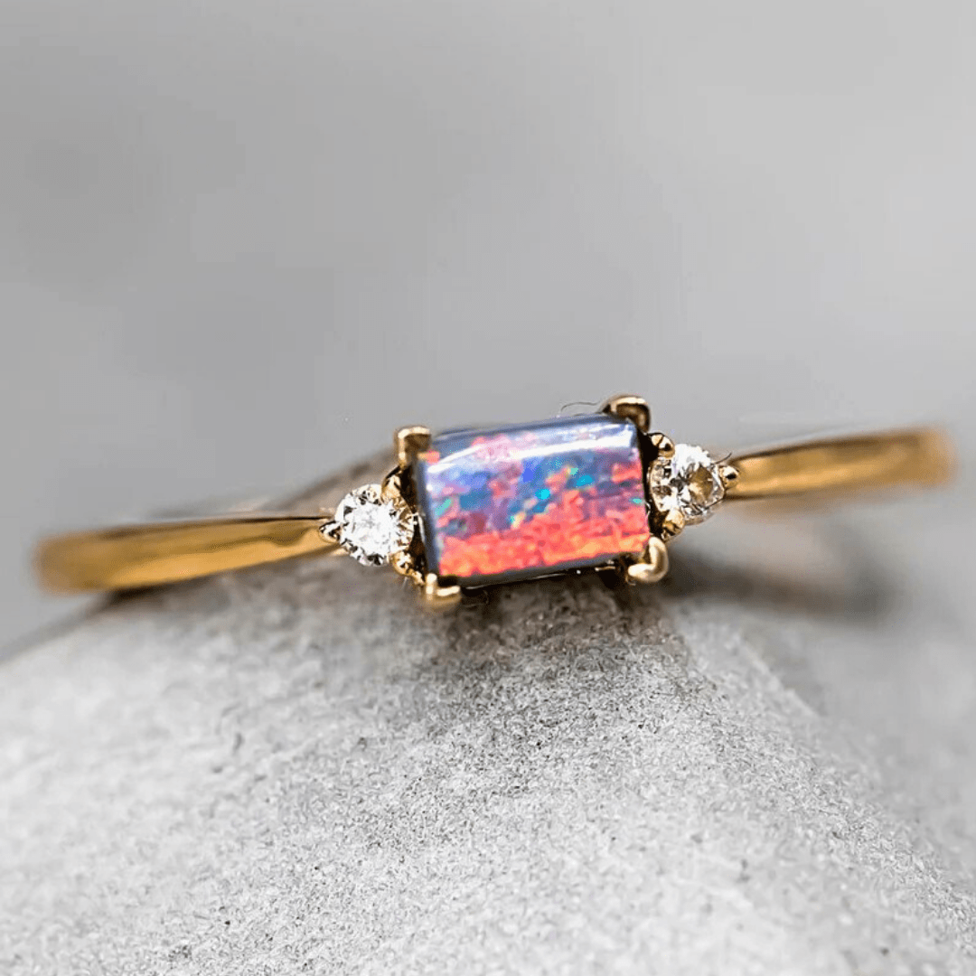 OpalRing - Singular Treasures of the Boulder - Stück 17/27 - FAERELLI