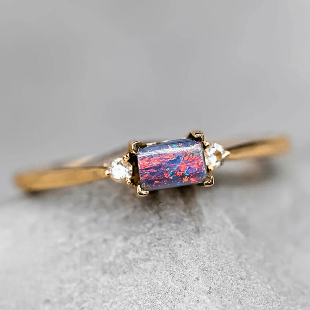 OpalRing - Singular Treasures of the Boulder - Stück 17/27 - FAERELLI