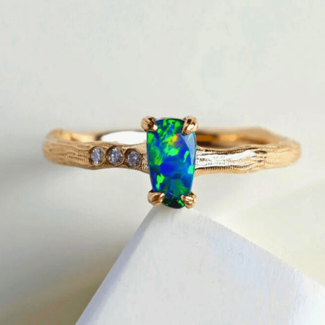 OpalRing - Singular Treasures of the Boulder - Stück 18/27 - FAERELLI
