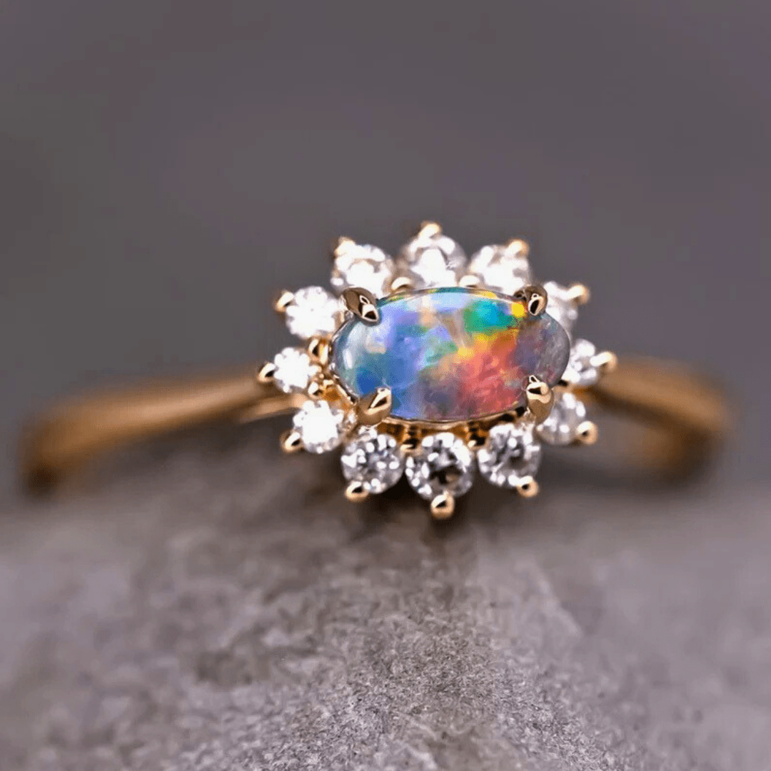 OpalRing - Singular Treasures of the Boulder - Stück 20/27 - FAERELLI