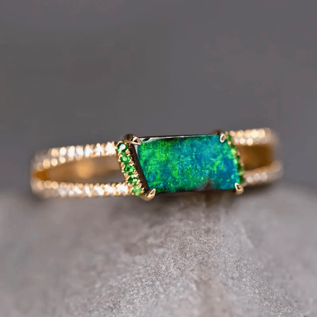 OpalRing - Singular Treasures of the Boulder - Stück 21/27 - FAERELLI